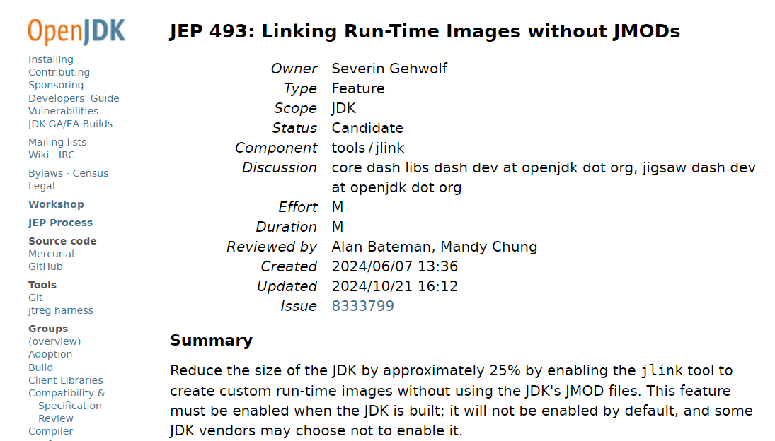 OpenJDK 新提案：将 JDK 大小减少约 25%